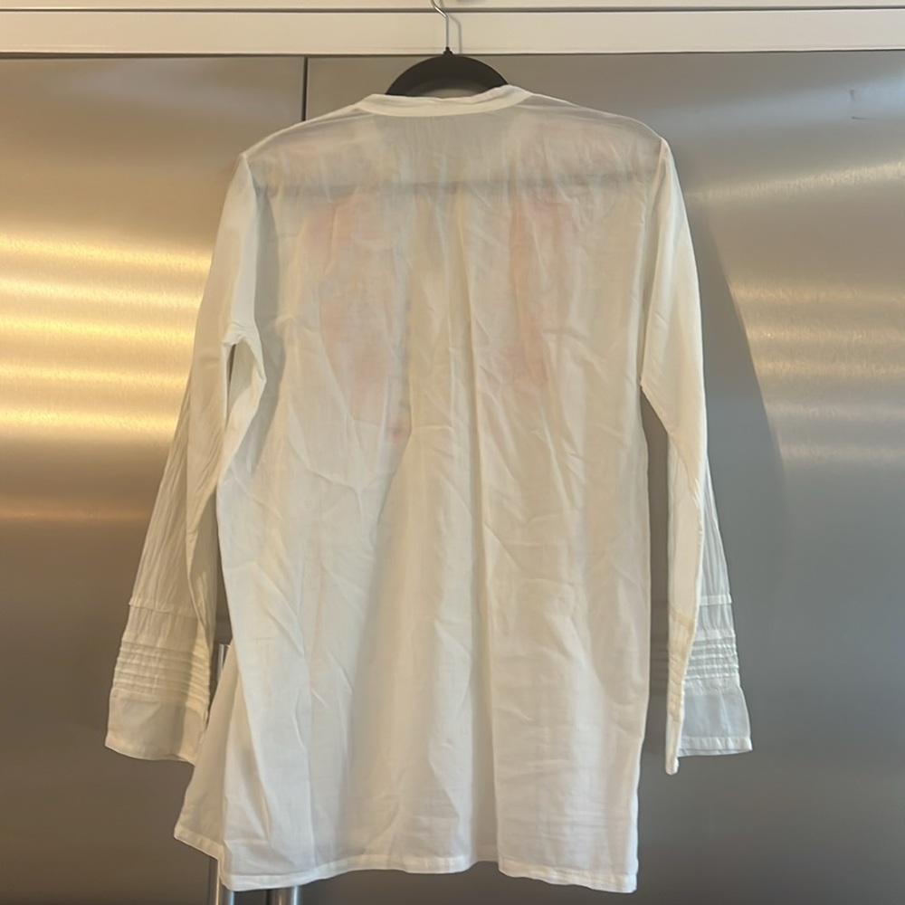 Johnny Was White Embroidered Tunic Size Small 100% cotton - Picture 5 of 6